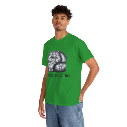 Personalised Persian Cat T-Shirt – 100% Cotton, Soft & Comfy