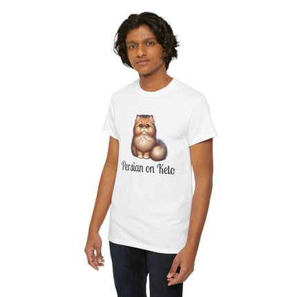Personalised Persian Cat T-Shirt – 100% Cotton, Soft & Comfy