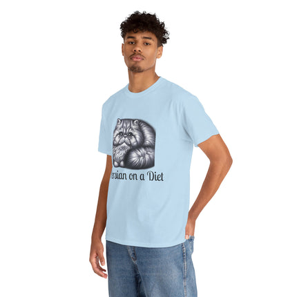 Personalised Persian Cat T-Shirt – 100% Cotton, Soft & Comfy