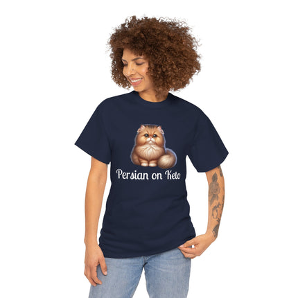 Personalised Persian Cat T-Shirt – 100% Cotton, Soft & Comfy