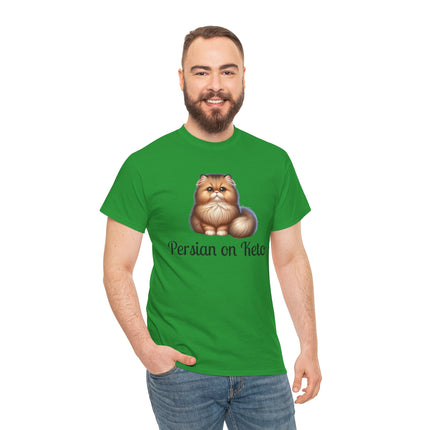 Personalised Persian Cat T-Shirt – 100% Cotton, Soft & Comfy
