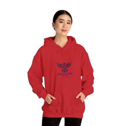Personalized Unisex Heavy Blend Hooded Sweatshirt – Ancient Persia Falcon Shahbaz Design