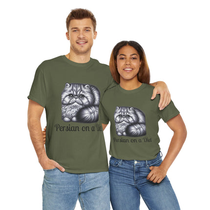 Personalised Persian Cat T-Shirt – 100% Cotton, Soft & Comfy