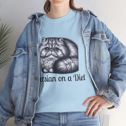 Personalised Persian Cat T-Shirt – 100% Cotton, Soft & Comfy