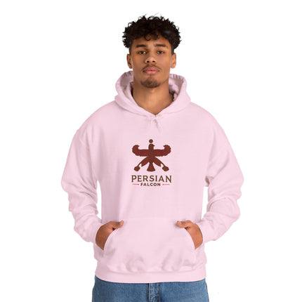 Personalized Unisex Heavy Blend Hooded Sweatshirt – Ancient Persia Falcon Shahbaz Design