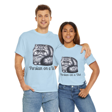 Personalised Persian Cat T-Shirt – 100% Cotton, Soft & Comfy