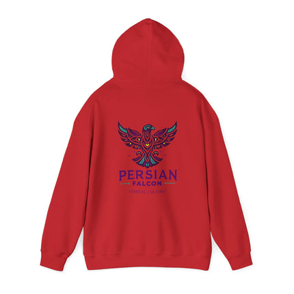 Personalized Unisex Heavy Blend Hooded Sweatshirt – Ancient Persia Falcon Shahbaz Design