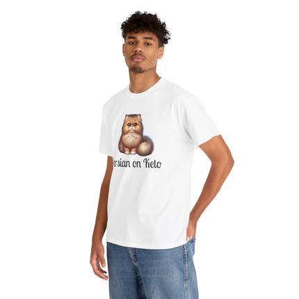 Personalised Persian Cat T-Shirt – 100% Cotton, Soft & Comfy