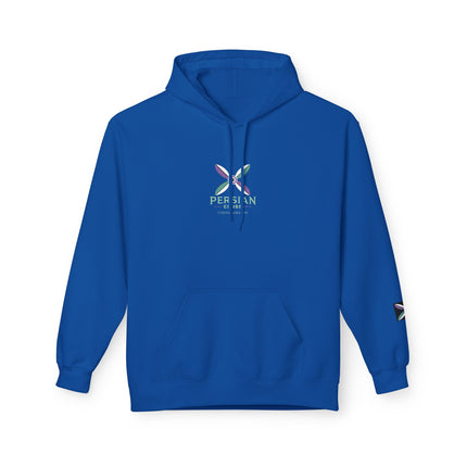 Personilised Unisex Midweight sassanid Persian Cross Fleece Hoodie – Soft, Stylish & Timeless
