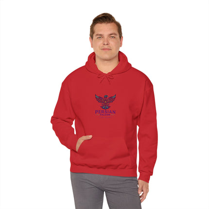 Personalized Unisex Heavy Blend Hooded Sweatshirt – Ancient Persia Falcon Shahbaz Design