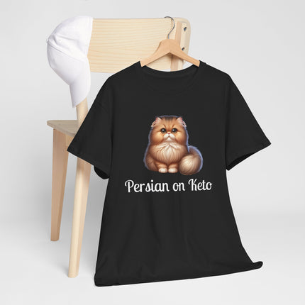 Personalised Persian Cat T-Shirt – 100% Cotton, Soft & Comfy