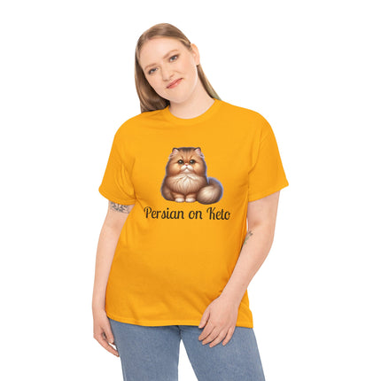 Personalised Persian Cat T-Shirt – 100% Cotton, Soft & Comfy