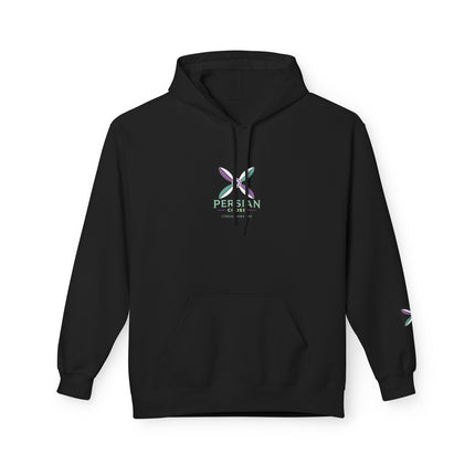 Personilised Unisex Midweight sassanid Persian Cross Fleece Hoodie – Soft, Stylish & Timeless