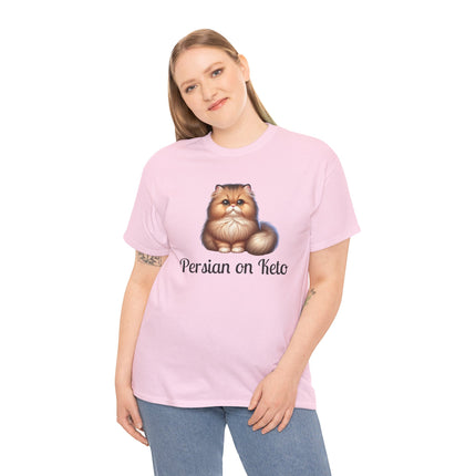 Personalised Persian Cat T-Shirt – 100% Cotton, Soft & Comfy