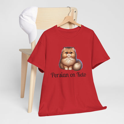 Personalised Persian Cat T-Shirt – 100% Cotton, Soft & Comfy