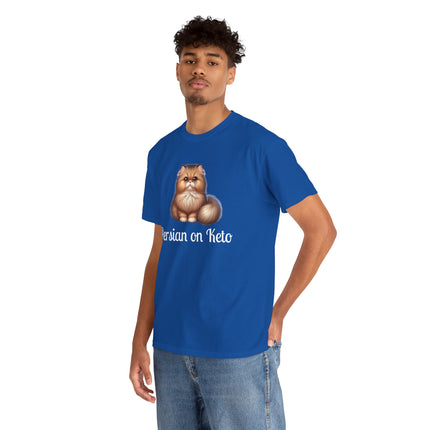 Personalised Persian Cat T-Shirt – 100% Cotton, Soft & Comfy