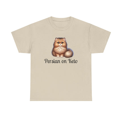 Personalised Persian Cat T-Shirt – 100% Cotton, Soft & Comfy
