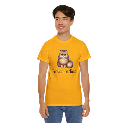 Personalised Persian Cat T-Shirt – 100% Cotton, Soft & Comfy