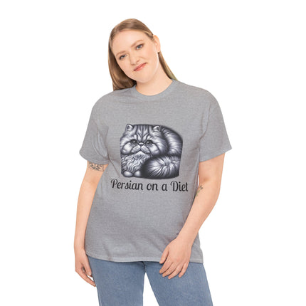 Personalised Persian Cat T-Shirt – 100% Cotton, Soft & Comfy