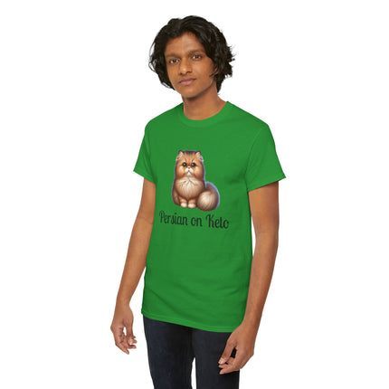Personalised Persian Cat T-Shirt – 100% Cotton, Soft & Comfy
