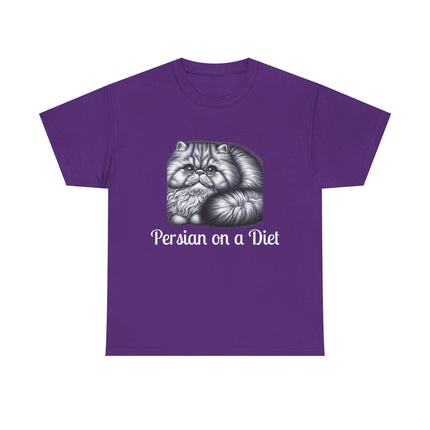 Personalised Persian Cat T-Shirt – 100% Cotton, Soft & Comfy