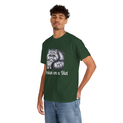 Personalised Persian Cat T-Shirt – 100% Cotton, Soft & Comfy