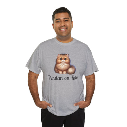 Personalised Persian Cat T-Shirt – 100% Cotton, Soft & Comfy