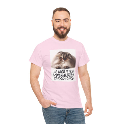 Personalised Persian Cat T-Shirt – 100% Cotton, Soft & Comfy