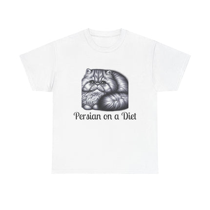 Personalised Persian Cat T-Shirt – 100% Cotton, Soft & Comfy