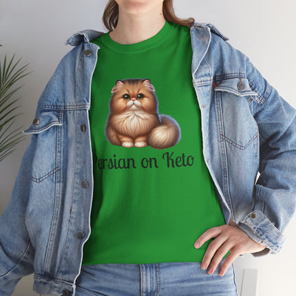 Personalised Persian Cat T-Shirt – 100% Cotton, Soft & Comfy