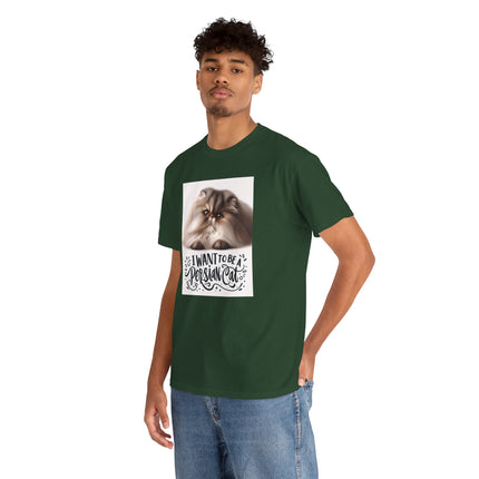 Personalised Persian Cat T-Shirt – 100% Cotton, Soft & Comfy