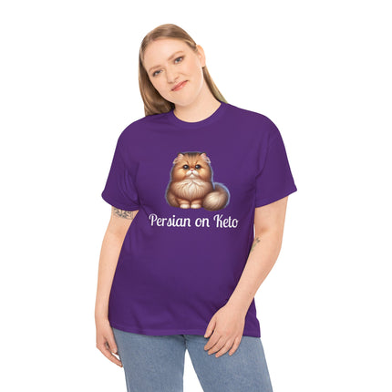 Personalised Persian Cat T-Shirt – 100% Cotton, Soft & Comfy