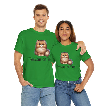Personalised Persian Cat T-Shirt – 100% Cotton, Soft & Comfy