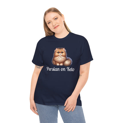 Personalised Persian Cat T-Shirt – 100% Cotton, Soft & Comfy