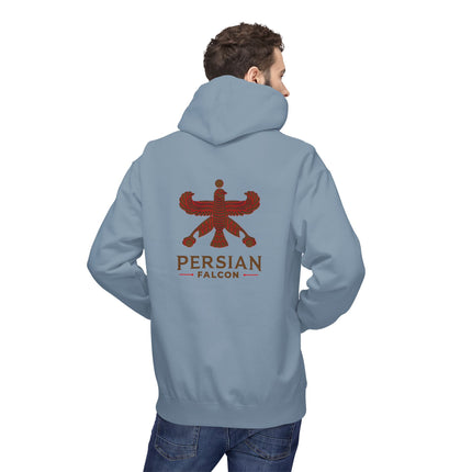 Unisex Midweight Classic Falcon Shahbaz Fleece Hoodie – Soft, Stylish & Timeless