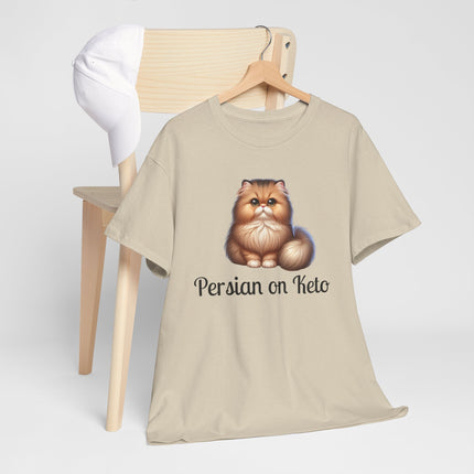 Personalised Persian Cat T-Shirt – 100% Cotton, Soft & Comfy