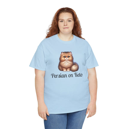 Personalised Persian Cat T-Shirt – 100% Cotton, Soft & Comfy