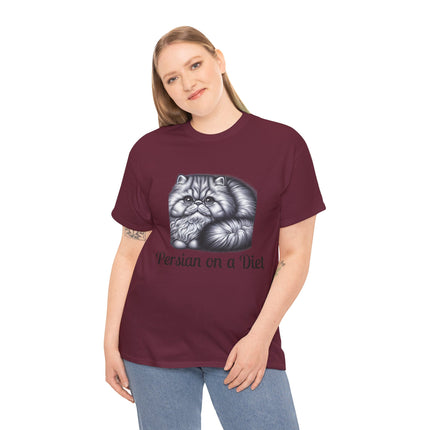 Personalised Persian Cat T-Shirt – 100% Cotton, Soft & Comfy