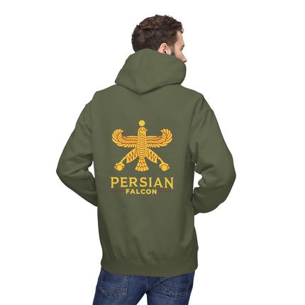 Unisex Midweight Classic Falcon Shahbaz Fleece Hoodie – Soft, Stylish & Timeless