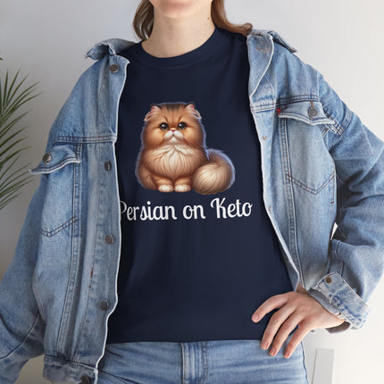 Personalised Persian Cat T-Shirt – 100% Cotton, Soft & Comfy