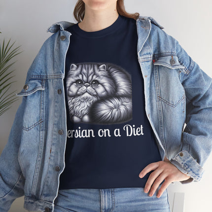 Personalised Persian Cat T-Shirt – 100% Cotton, Soft & Comfy