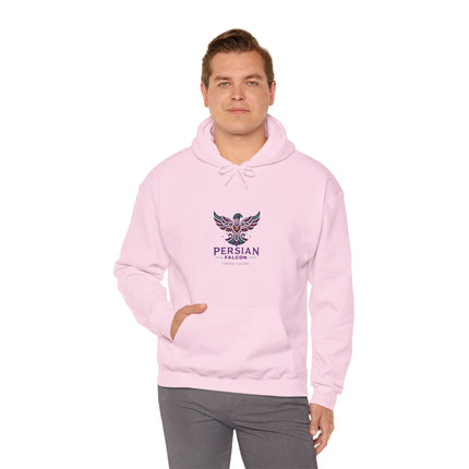 Personalized Unisex Heavy Blend Hooded Sweatshirt – Ancient Persia Falcon Shahbaz Design