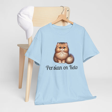 Personalised Persian Cat T-Shirt – 100% Cotton, Soft & Comfy