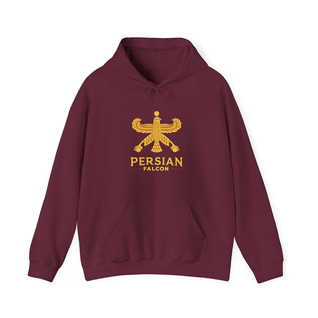 Personalized Unisex Heavy Blend Hooded Sweatshirt – Ancient Persia Falcon Shahbaz Design