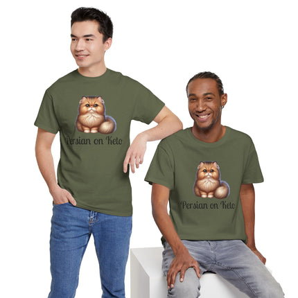 Personalised Persian Cat T-Shirt – 100% Cotton, Soft & Comfy