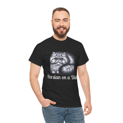 Personalised Persian Cat T-Shirt – 100% Cotton, Soft & Comfy