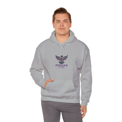 Personalized Unisex Heavy Blend Hooded Sweatshirt – Ancient Persia Falcon Shahbaz Design