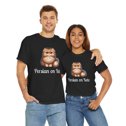 Personalised Persian Cat T-Shirt – 100% Cotton, Soft & Comfy