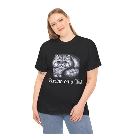 Personalised Persian Cat T-Shirt – 100% Cotton, Soft & Comfy