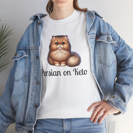 Personalised Persian Cat T-Shirt – 100% Cotton, Soft & Comfy